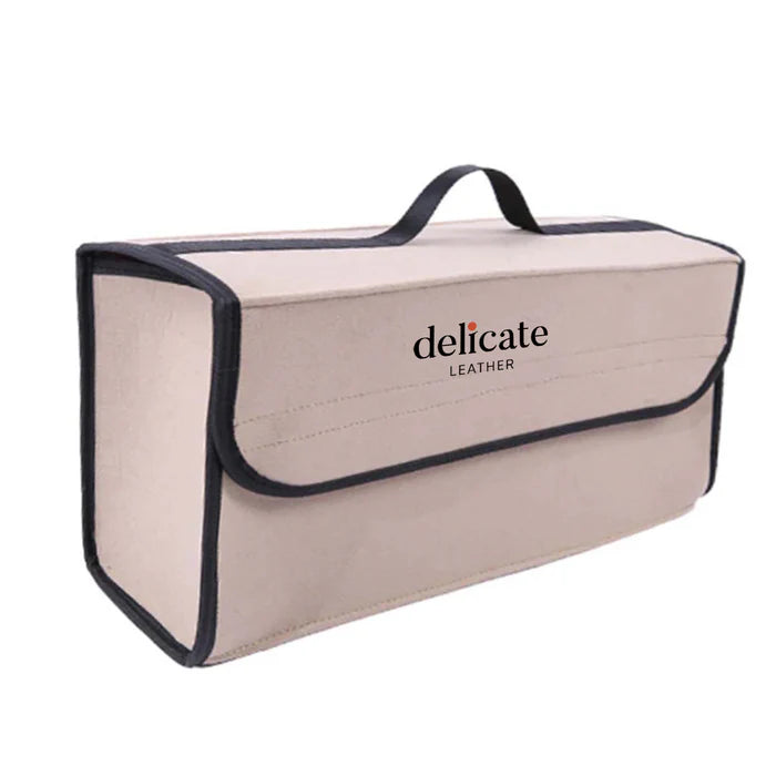 Soft Felt Car Bag Organizer, Custom-Fit For Car, Folding Car Storage Box Non Slip Fireproof Car Trunk Organizer DLHY236