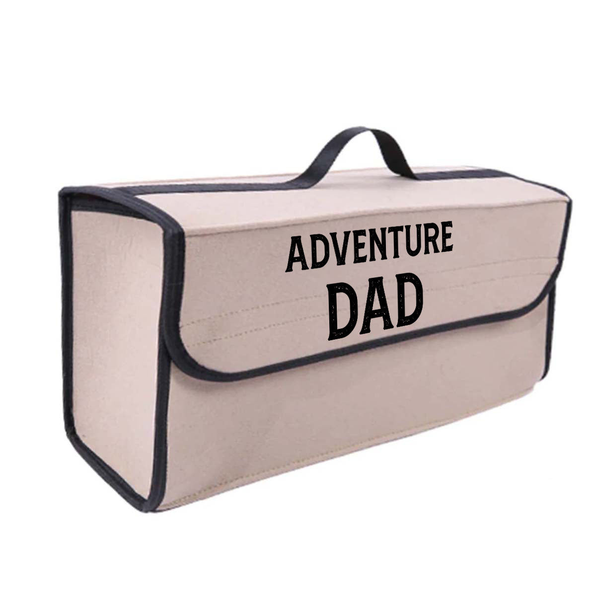 Soft Felt Car Bag Organizer Folding Car Storage Box Non Slip Fireproof Car Trunk Organizer, Custom For Your Cars, Happy Father' s Day, Adventure Dad, Car Accessories, Gift for Daddy - Delicate Leather