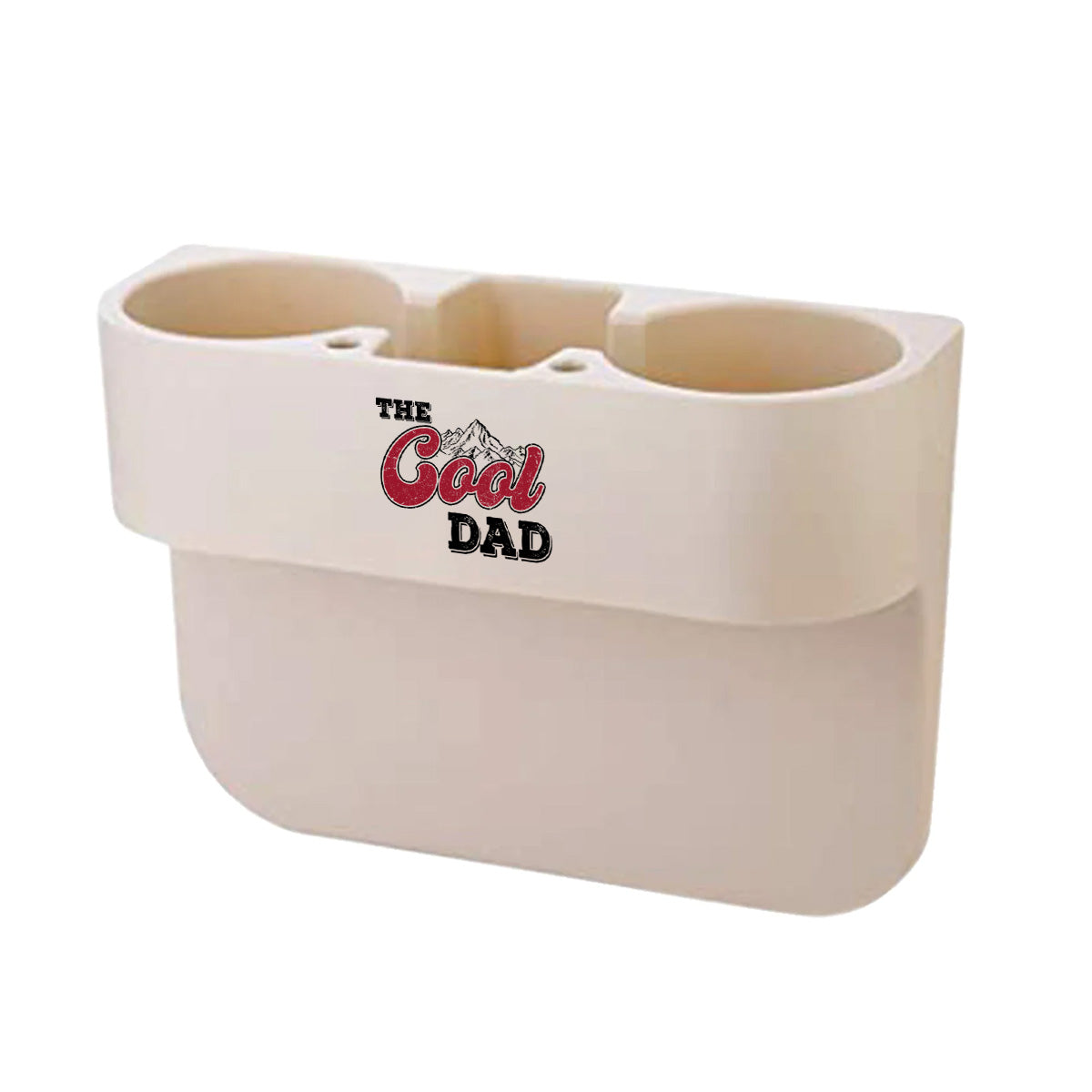 Cup Holder Portable Multifunction Vehicle Seat Cup Cell Phone Drinks Holder Box Car Interior Organizer, The Cool Dad, Custom For Your Cars, Car Accessories, Gift for Daddy - Delicate Leather