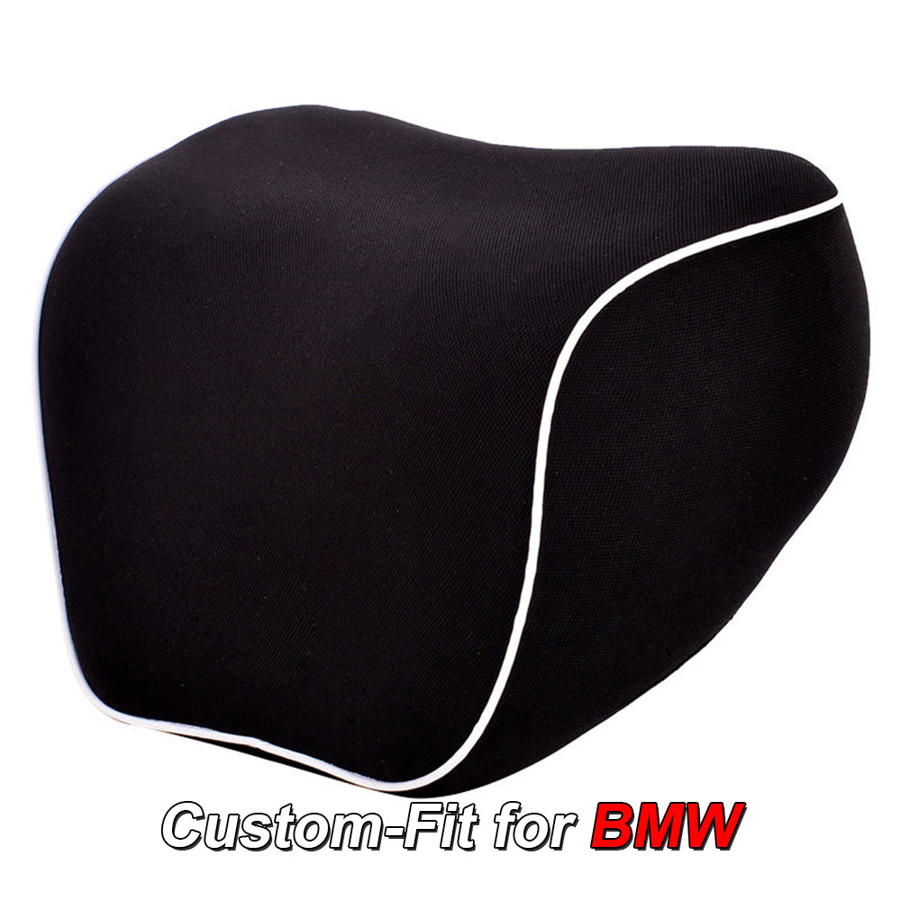 Lumbar Support Cushion for Car and Headrest Neck Pillow Kit, Custom-Fit For BMW, Ergonomically Design for Car Seat, Car Accessories DLKX254 - Delicate Leather