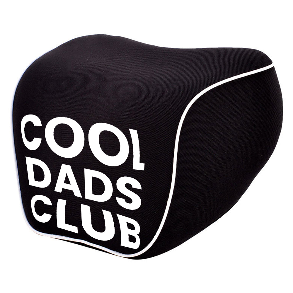 Cool Dads Club Lumbar Support Cushion for Car and Headrest Neck Pillow Kit, Custom For Cars, Ergonomically Design for Car Seat, Father's Day Gift, Car Accessories - Delicate Leather