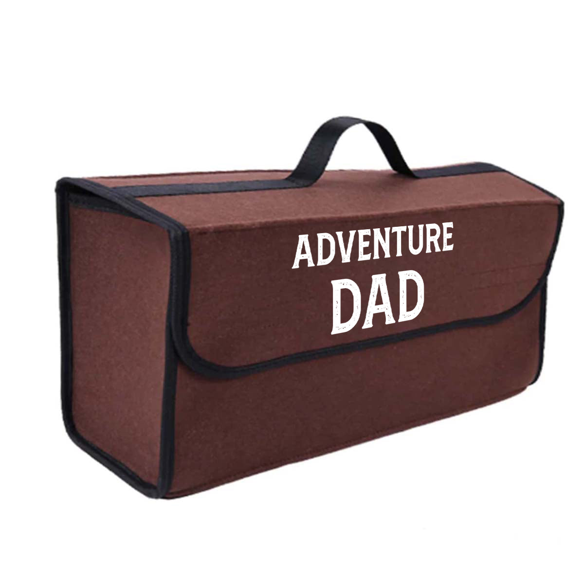 Soft Felt Car Bag Organizer Folding Car Storage Box Non Slip Fireproof Car Trunk Organizer, Custom For Your Cars, Happy Father' s Day, Adventure Dad, Car Accessories, Gift for Daddy - Delicate Leather