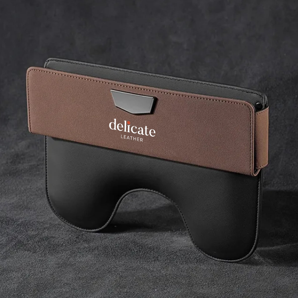Multifunctional PU Leather Car Seat Gap Filler & Organizer - Delicate Leather