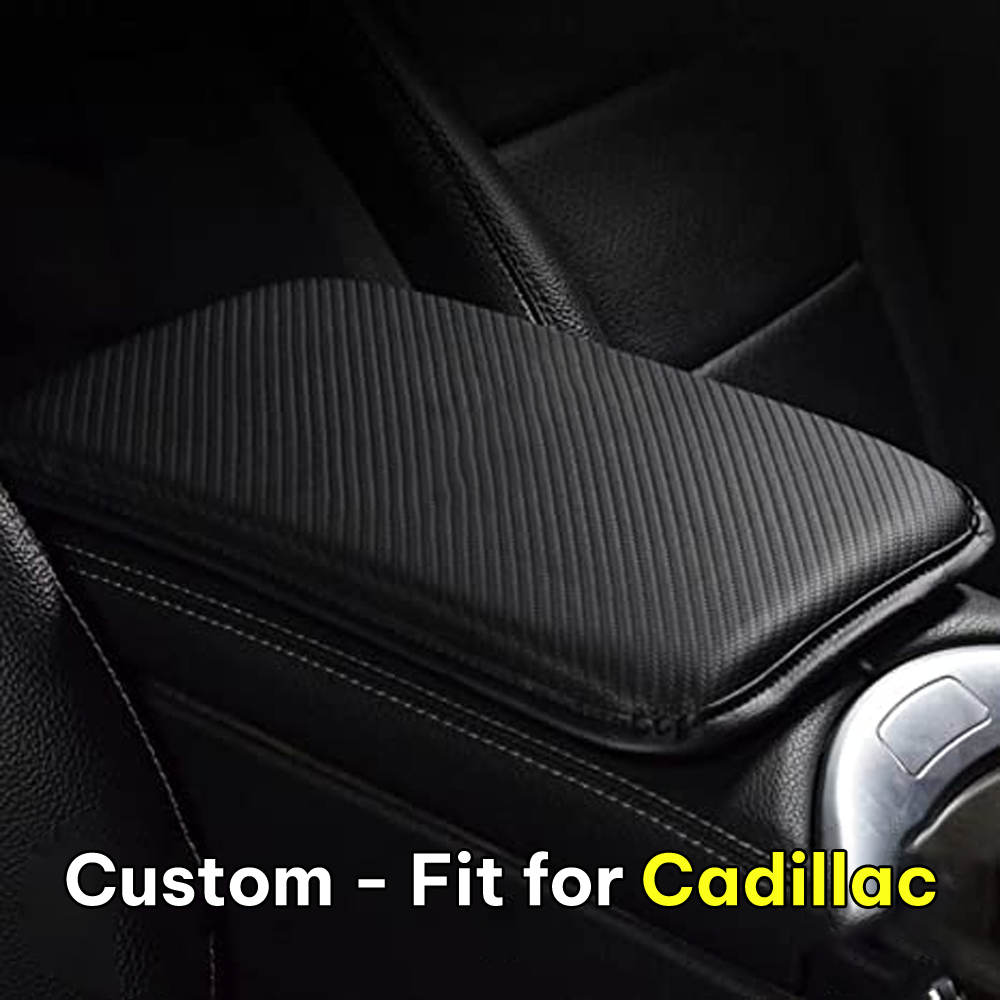 Center Console Pad, Custom-Fit For Car, Carbon Fiber PU Leather Auto Armrest Cover Protector, Waterproof Car Armrest Seat Box Cover DLCA248