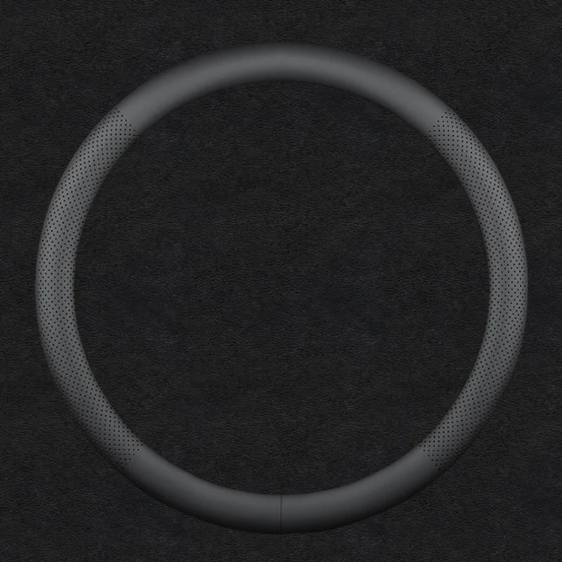 Universal Car Steering Wheel Cover - All-Season Use - Delicate Leather