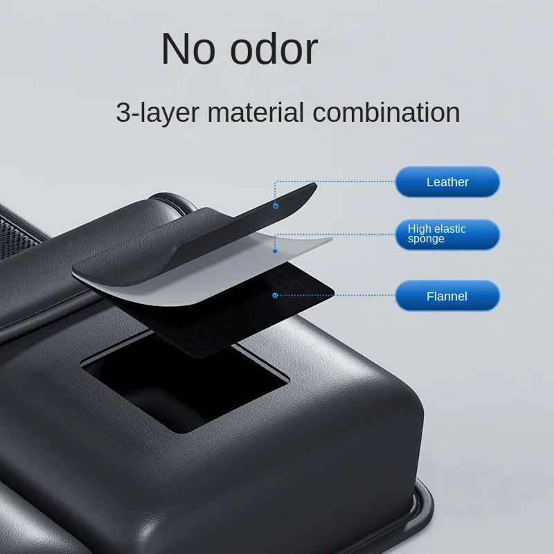 Car Trunk Leather Storage Bag - Foldable Car Seat Back Tools Organizer, Custom Fit For Your Cars, Car Accessories - Delicate Leather