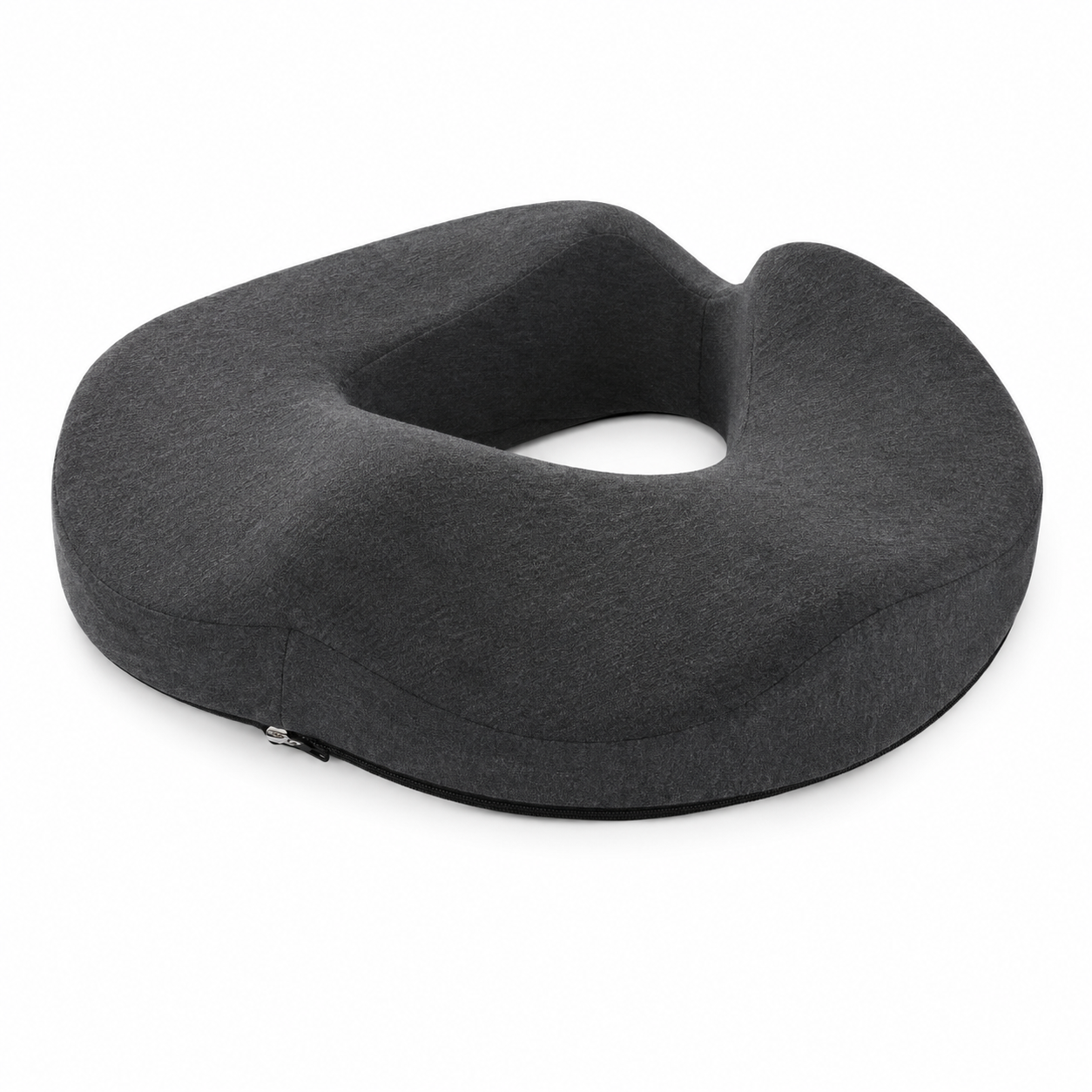 Memory Foam Donut Seat Cushion – Ergonomic Comfort Cushion for Office, Car & Home - Delicate Leather