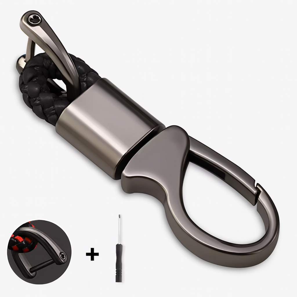 Premium Metal Car Keychain Ring for Honda Civic, CR-V, Accord, Fit, City, Odyssey, Pilot, Jazz, and Vezel – Durable Auto Key Accessories - Delicate Leather