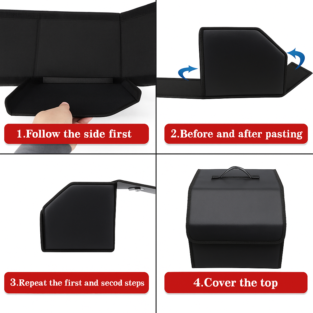 Premium Trunk Organizer for Honda Vehicles – Detachable, Foldable & Dustproof - Delicate Leather
