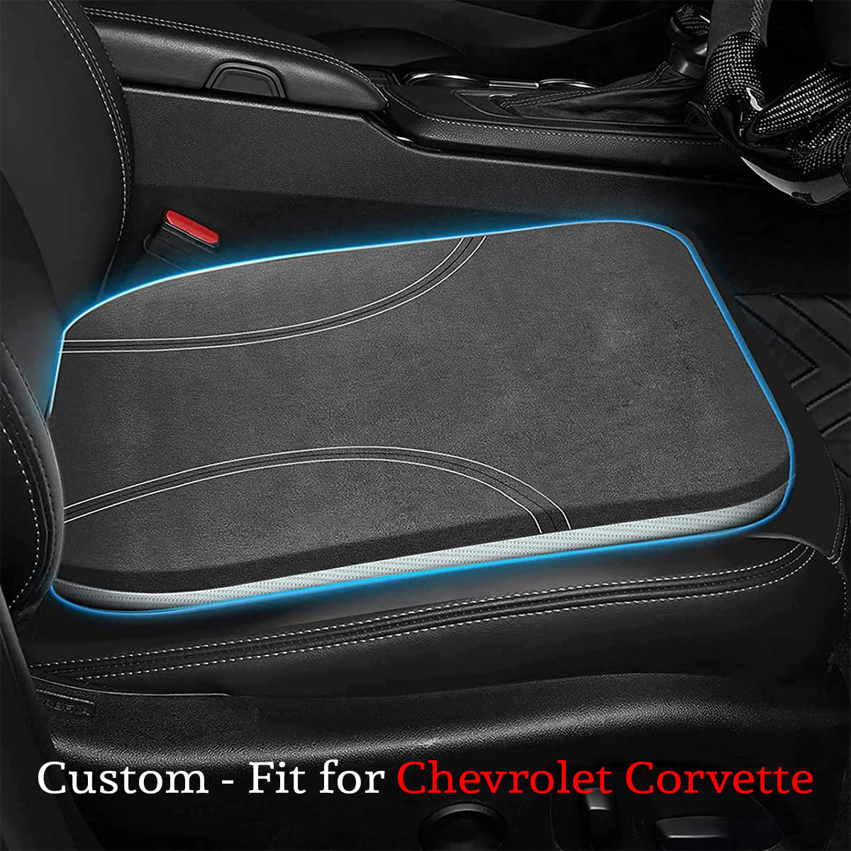 Delicate Leather Car Seat Cushion, Custom For Cars, Car Memory Foam Seat Cushion, Heightening Seat Cushion, Seat Cushion for Car and Office Chair CC19999 - Delicate Leather