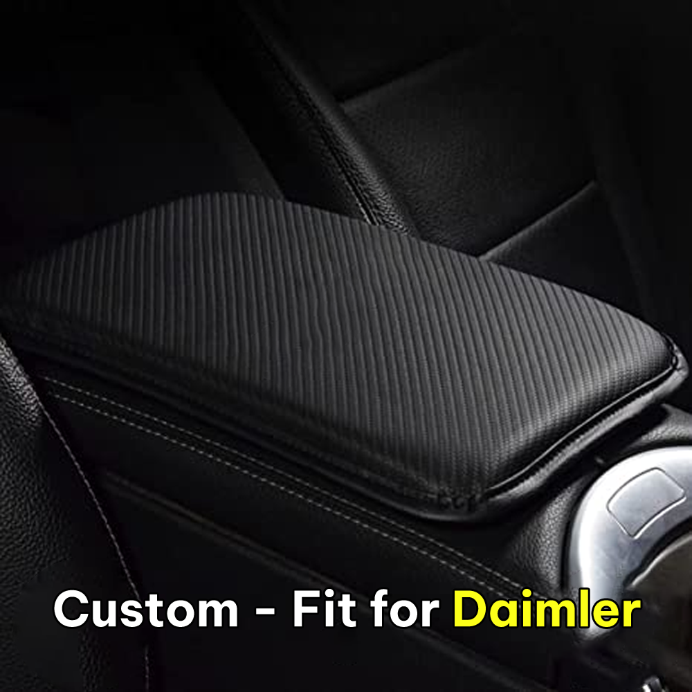 Center Console Pad, Custom-Fit For Car, Carbon Fiber PU Leather Auto Armrest Cover Protector, Waterproof Car Armrest Seat Box Cover DLDR248 - Delicate Leather