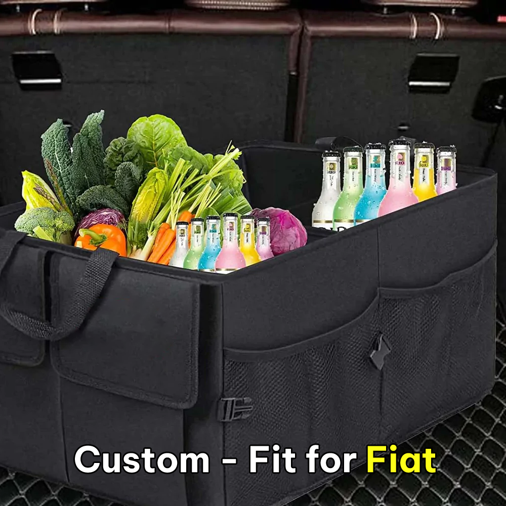 Car Trunk Organizer, Custom-Fit For Car, Foldable Car Trunk Storage Box, Storage Bag, Waterproof, Dust-proof, Stain-Resistant, Car Accessories DLFT229 - Delicate Leather