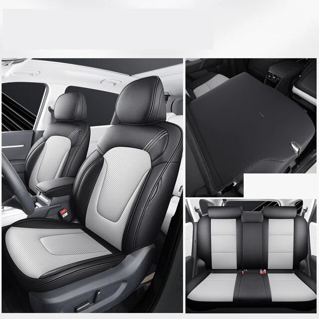 Delicate Leather Car Seat Covers Full Set: Complete Protection and Style for Your Vehicle