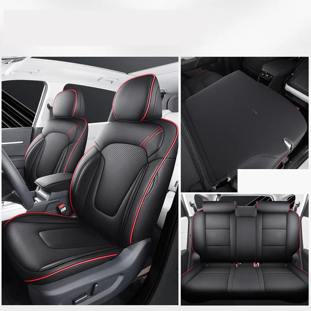 Delicate Leather Car Seat Covers Full Set: Complete Protection and Style for Your Vehicle