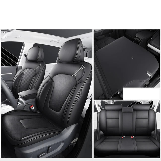 Delicate Leather Car Seat Covers Full Set: Complete Protection and Style for Your Vehicle