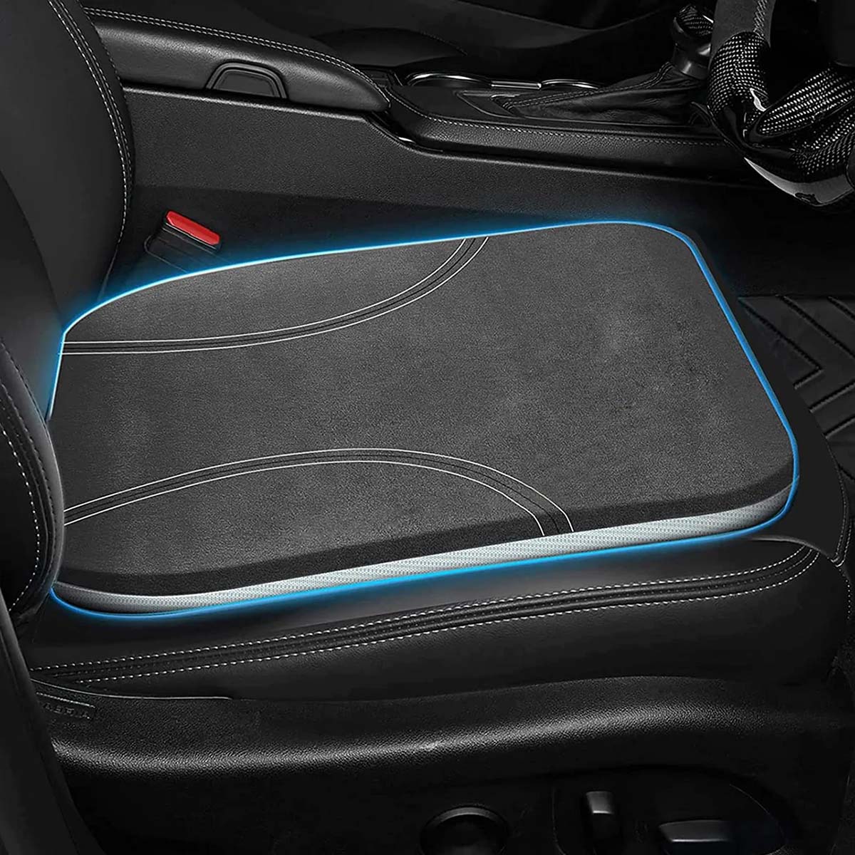 Car Seat Cushion, Custom Fit For Car, Car Memory Foam Seat Cushion, Heightening Seat Cushion, Seat Cushion for Car and Office Chair DLHY224 - Delicate Leather