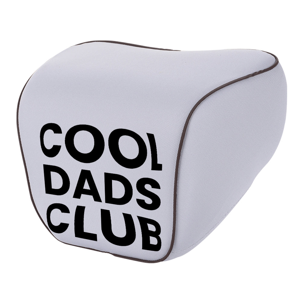 Cool Dads Club Lumbar Support Cushion for Car and Headrest Neck Pillow Kit, Custom For Cars, Ergonomically Design for Car Seat, Father's Day Gift, Car Accessories - Delicate Leather