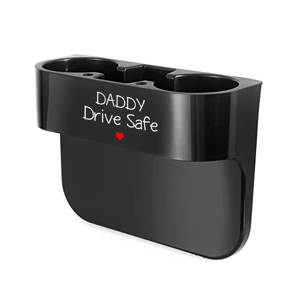Cup Holder Portable Multifunction Vehicle Seat Cup Cell Phone Drinks Holder Box Car Interior Organizer, Daddy Drive Safe, Custom For Your Cars, Car Accessories, Gift for Daddy - Delicate Leather