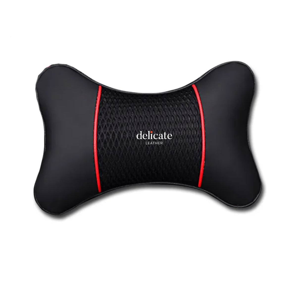 Universal Car Neck Pillow for Comfortable Support - Compatible with Most Auto Accessories and Filled with Fiber Material - Delicate Leather