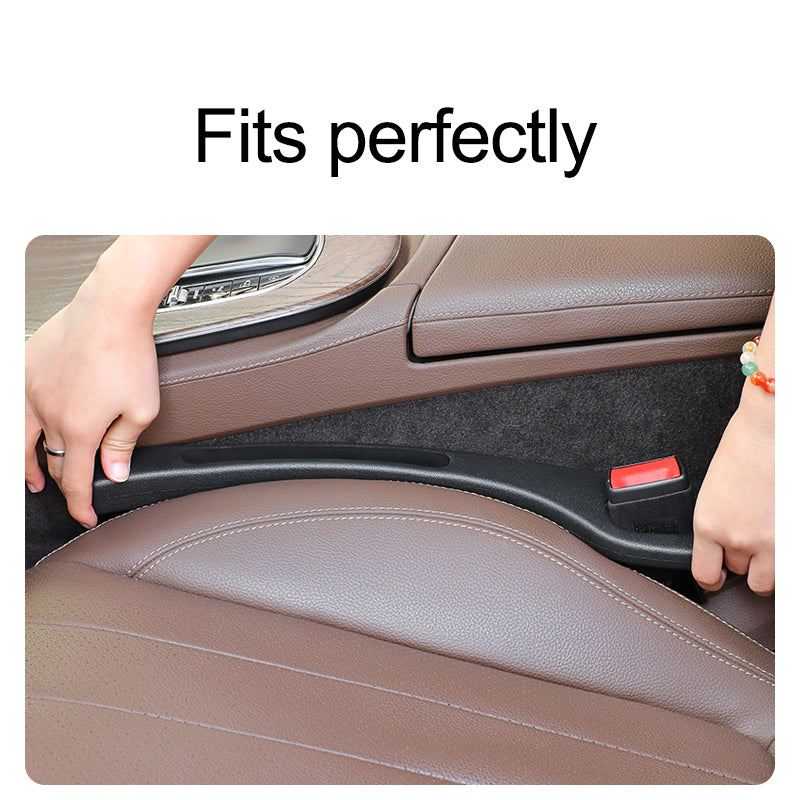 Pack of 2 Universal Car Seat Gap Filler Pads - Leak-Proof Organizer Strips for SUVs to Prevent Items from Falling, Custom For All Cars - Delicate Leather