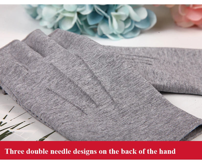 Unisex Semi-Finger Sunscreen Gloves - Non-Slip, Thin Style for Spring and Summer Driving - Delicate Leather