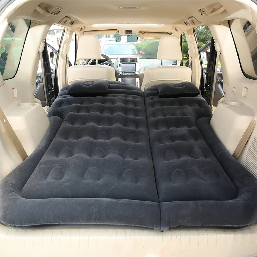 Car Iatable Bed SUV Car Mattress Rear Row Car Travel Sleeping Pad Off-road Air Bed Camping Mat Air Mattress Auto Accessories - Delicate Leather