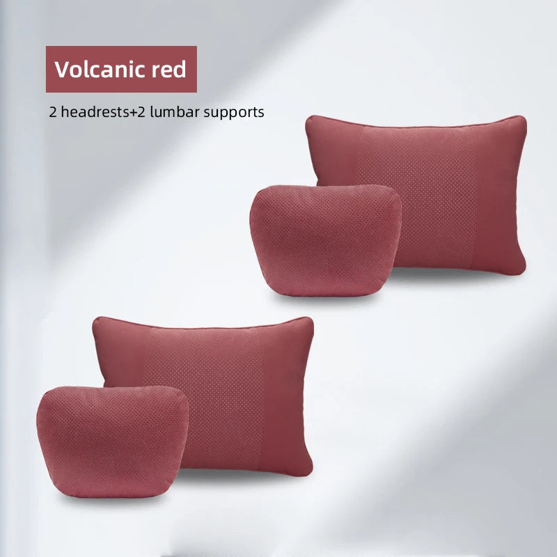 Enhance Your Driving Comfort with the Universal Car Seat Pillow: Soft and Luxurious Space Leather for Neck Support - Delicate Leather