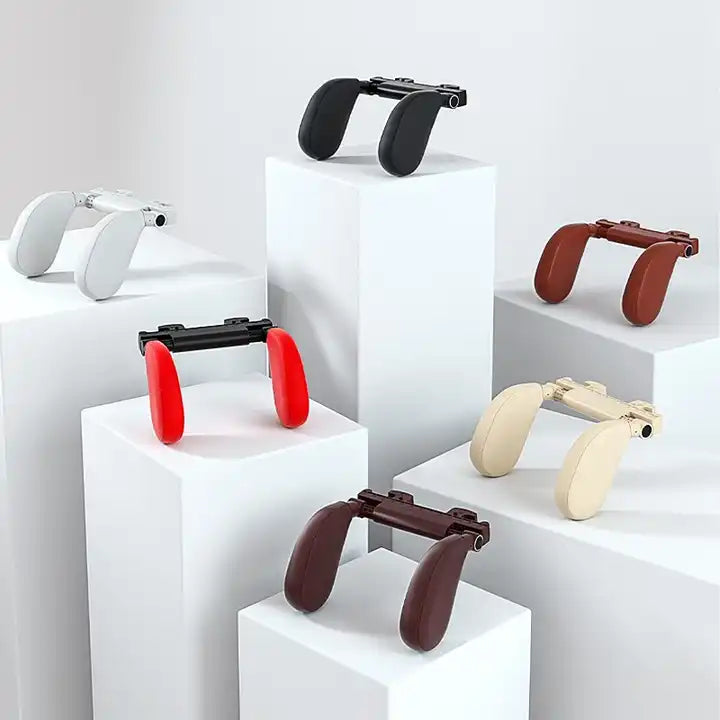 High-Quality Adjustable Dual-Sided Sleeping Cushion for Head and Neck Support - Car Pillow Seat Headrest - Delicate Leather
