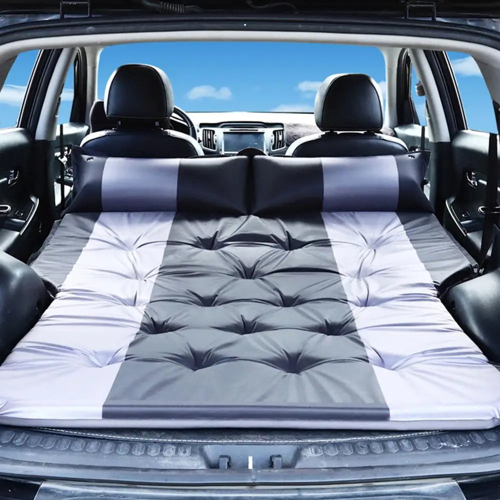 Car Iatable Bed SUV Car Mattress Rear Row Car Travel Sleeping Pad Off-road Air Bed Camping Mat Air Mattress Auto Accessories - Delicate Leather