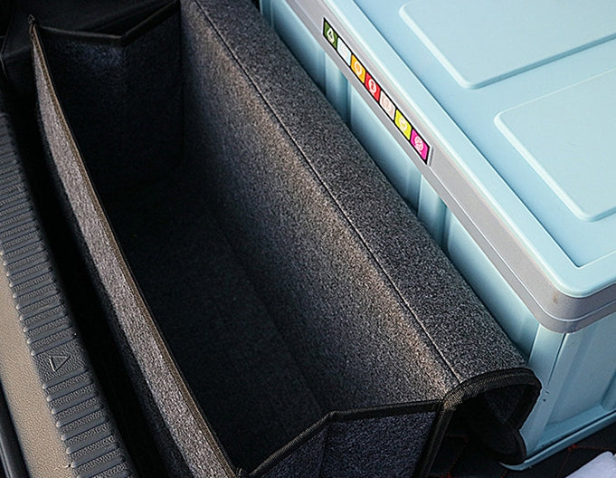 Car Trunk Felt Bag - Multi-Size Foldable Car Storage Bag and Glove Box Sundries Organizer - Delicate Leather