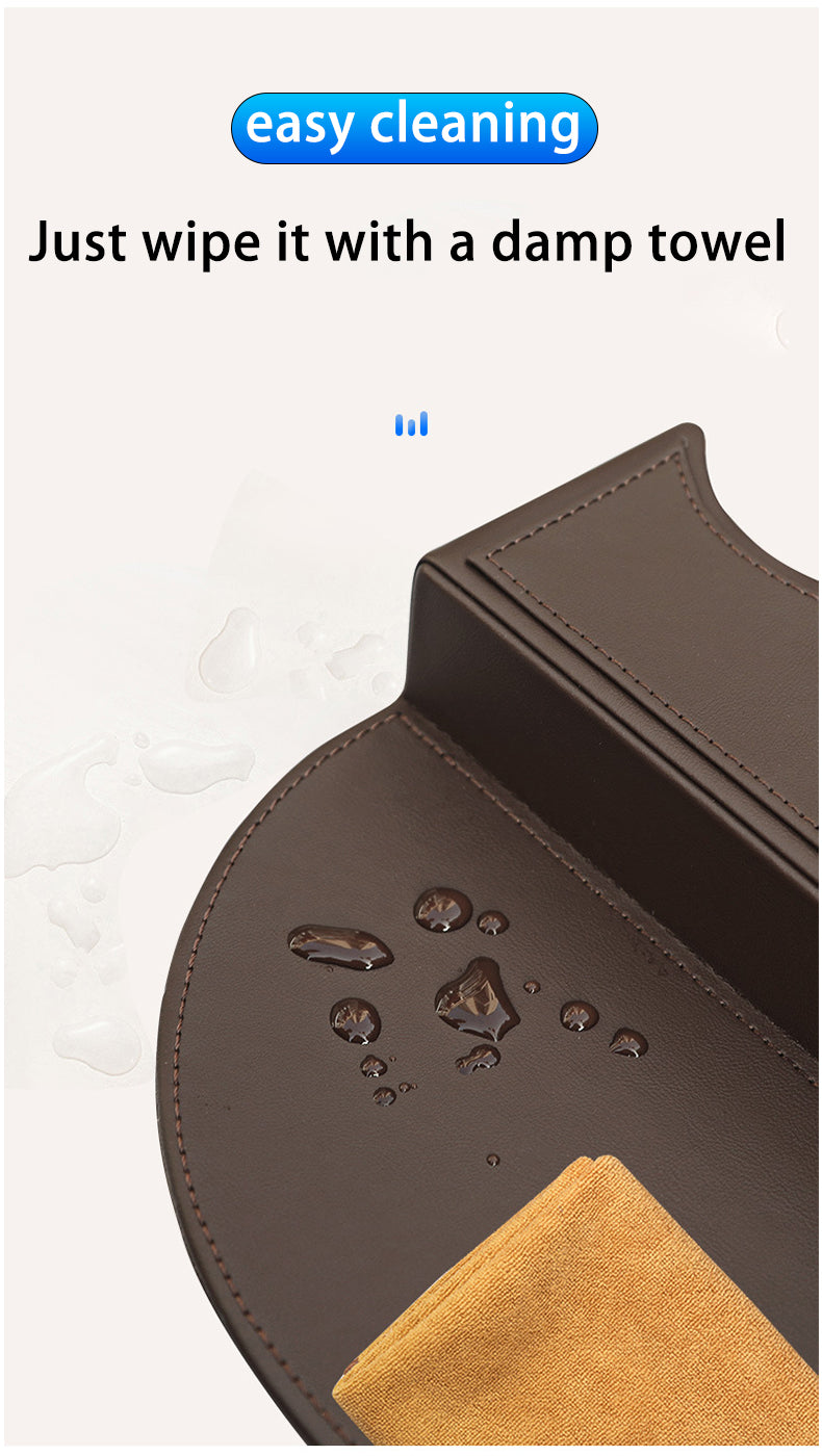 Car Seat Gap Filler Organizer, Custom For All Cars, Luxury Car Seat Side Organizer - Seat Gap Storage Box & Seat Clearance Storage Organizer - Delicate Leather