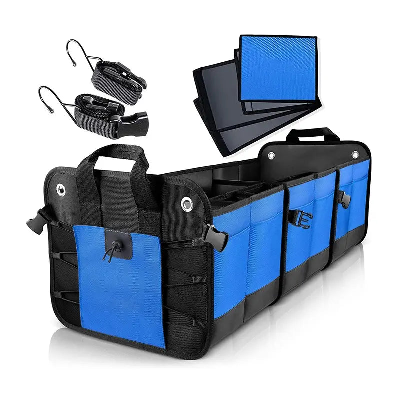 Automobile Storage Box - Trunk Organizer Accessories for Men, Ideal for Camping Gear and Car Storage in Trucks and Sedans. - Delicate Leather