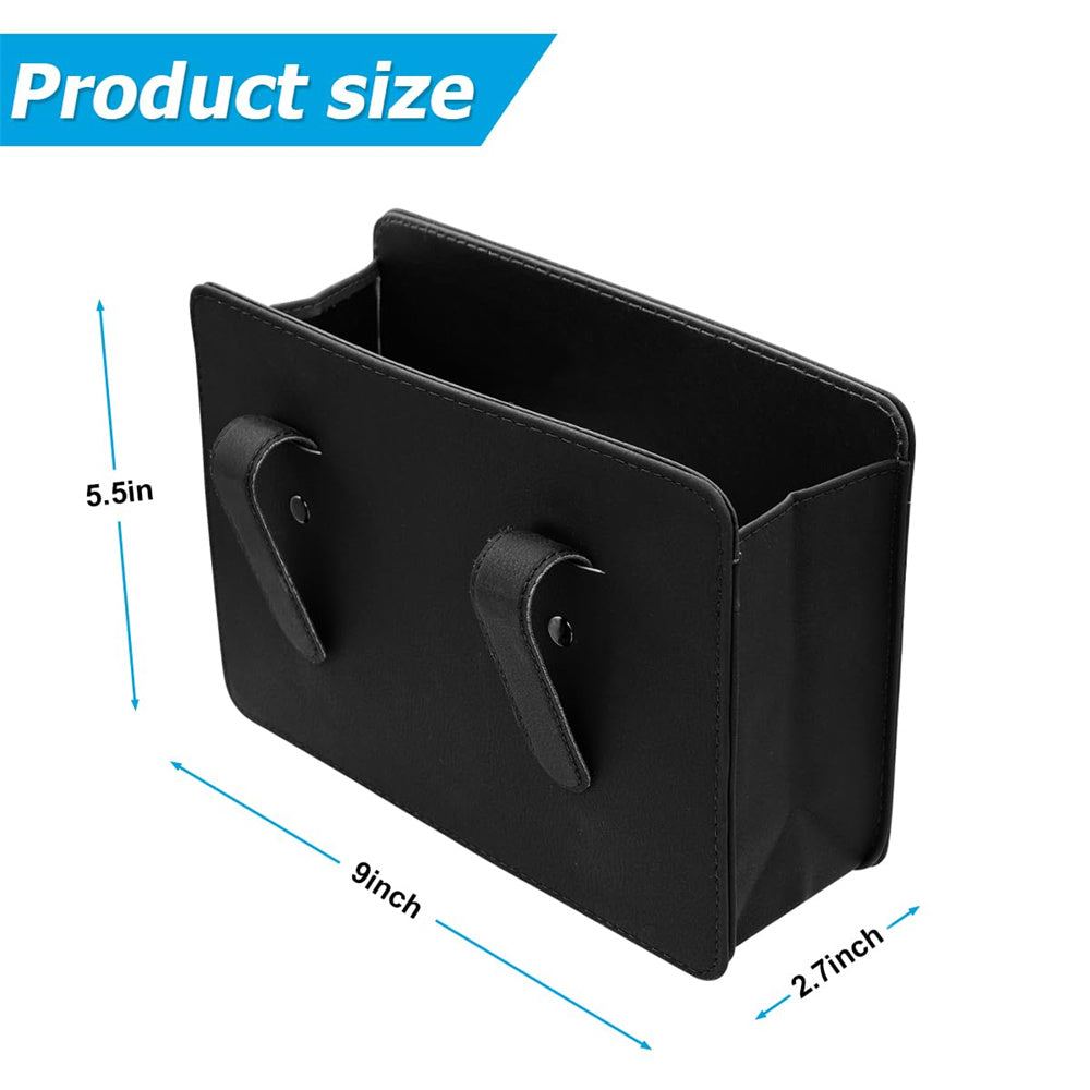 Car Trash Bin - Portable Leak Proof Waterproof Leather Foldable Mini Car Trash Can, Car Accessories
