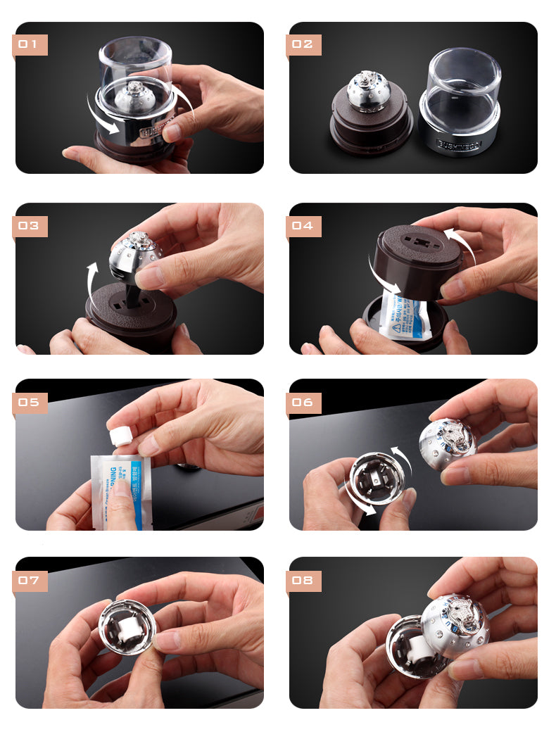 Perfume Oil Vent Clip Car Air Freshener - Delicate Leather