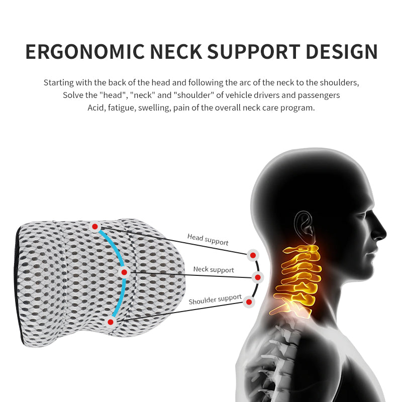 2024 Car Headrest and Lumbar Support Cushion