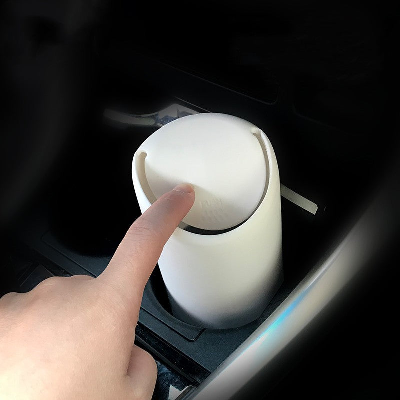 Interior Accessories Silicone Car Trash Can With Lid 2024