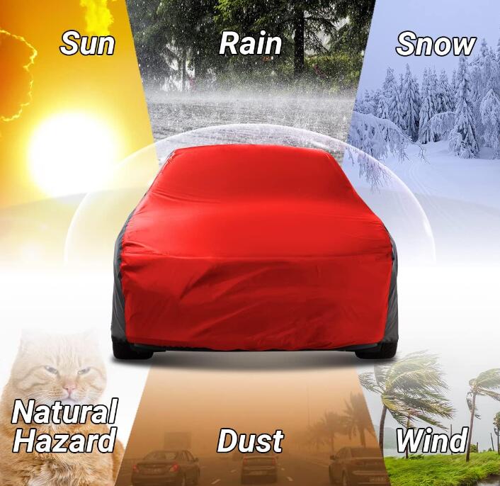Outdoor Full Car Cover - Waterproof, Dustproof, Windproof, UV Protective Cover - Delicate Leather