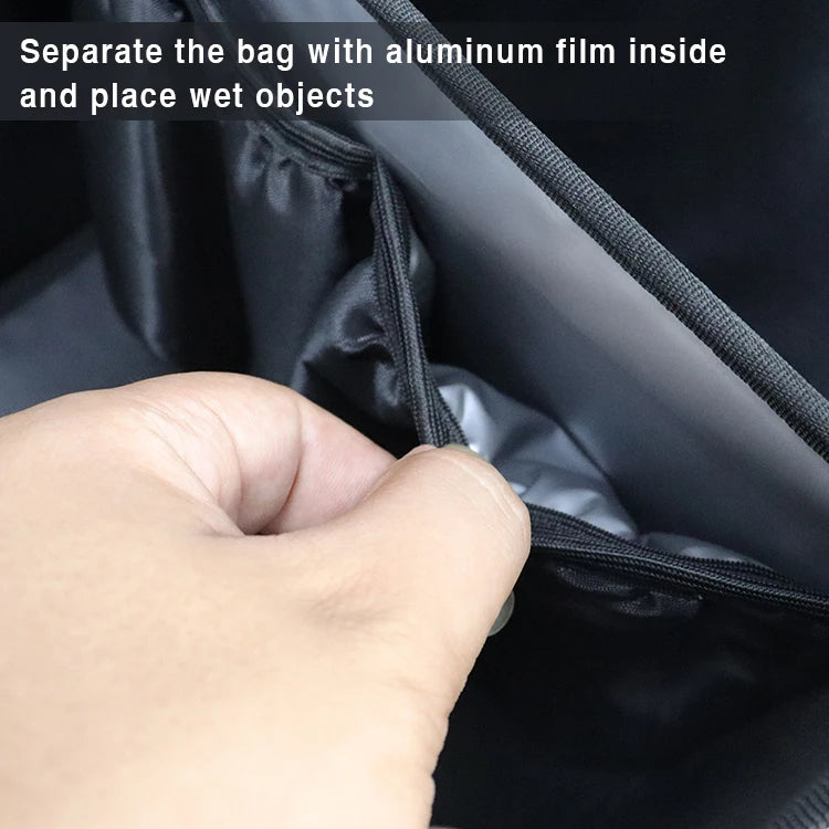 Multipurpose BBQ Caddy with Detachable Cooler Pocket - Durable and Well-Organized Picnic Companion - Delicate Leather