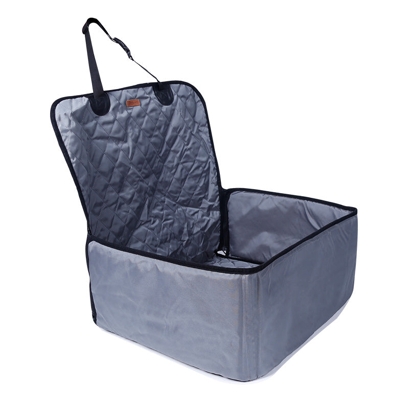 Pet Booster Seat - Premium Waterproof Pet Car Single Seat Carrier Cover - Delicate Leather