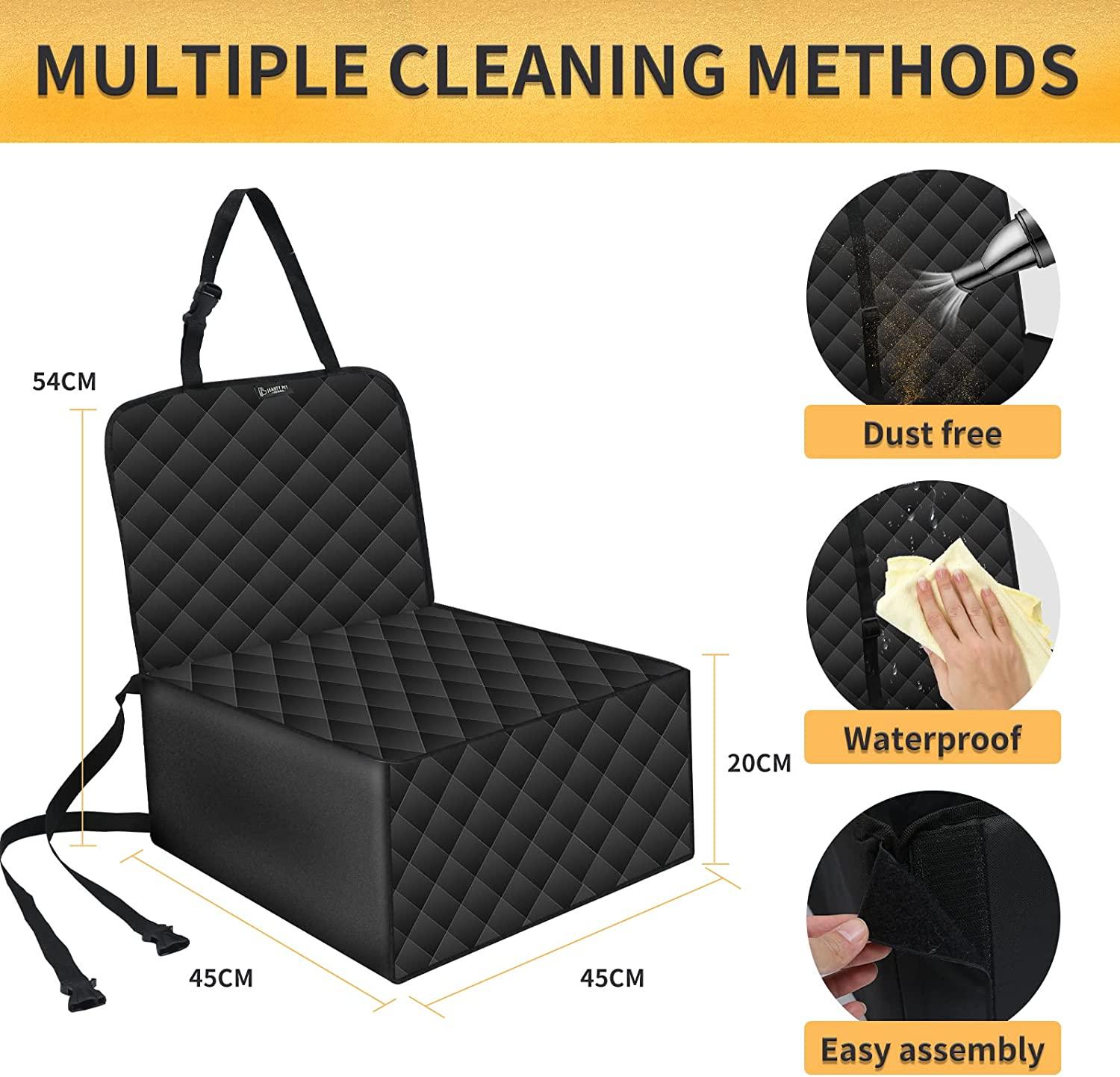 Dog Car Cushion Car Pet Seat Cushion Front Pet Single Seat Cover Waterproof and Collapse-Proof for All Pets - Delicate Leather