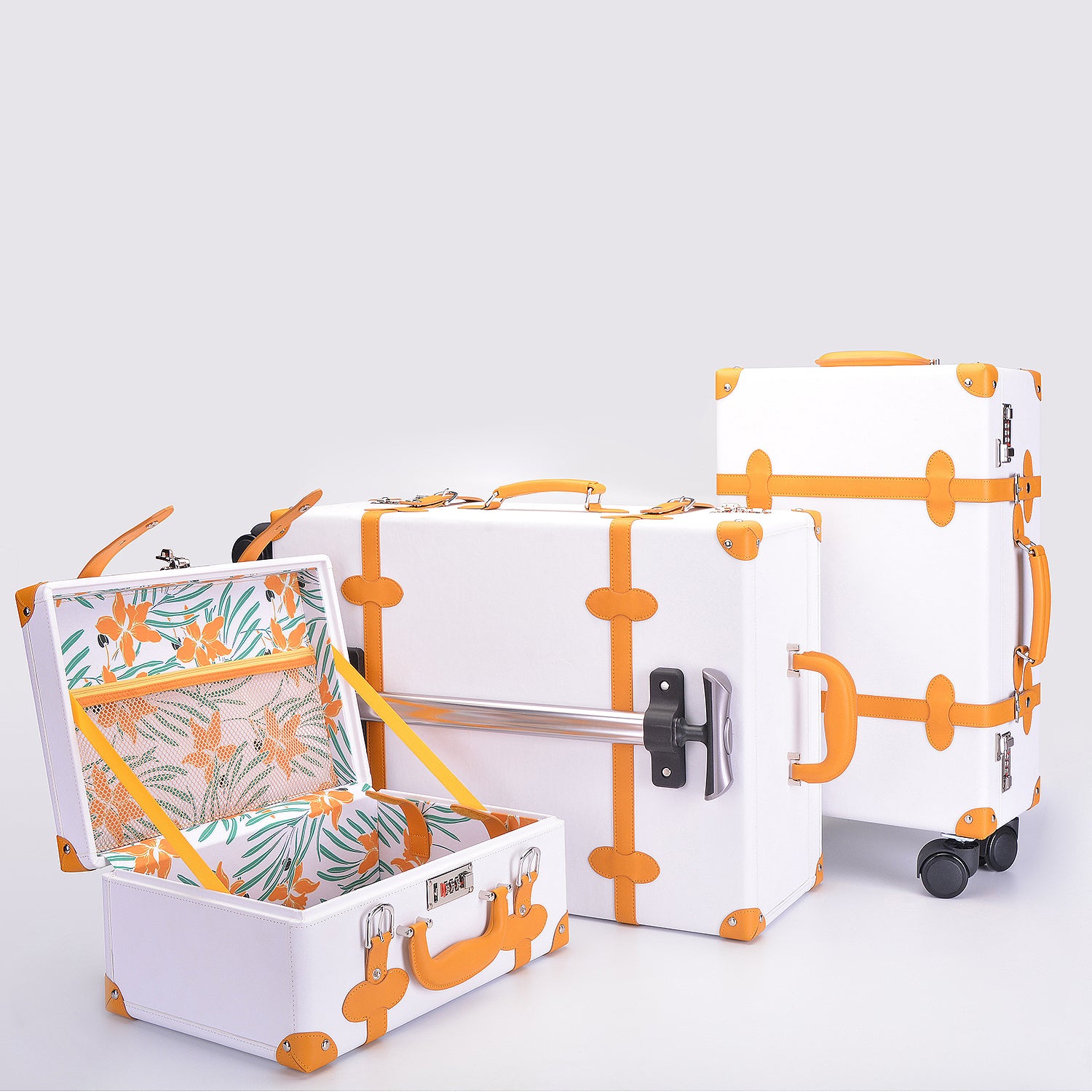 High-End Luxury Custom PU Leather Paper Cardboard Suitcase Box
