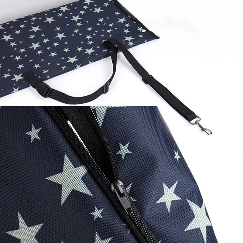 New Seat Cover for Pet Transport - Car Seat Cover, Folding Travel Bag, Waterproof Fabric Pet Transport Basket - Delicate Leather