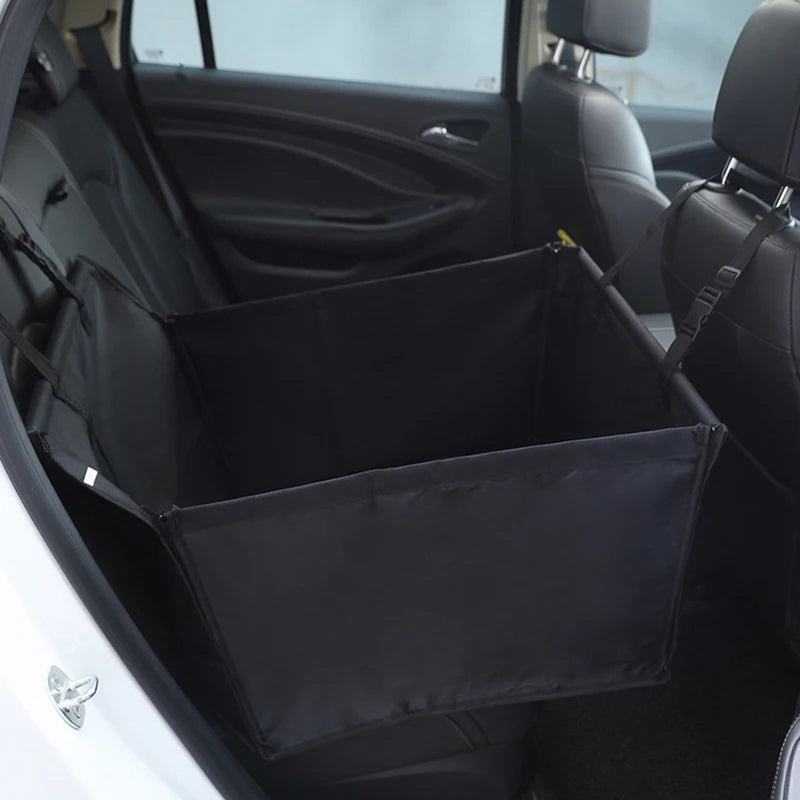 New Seat Cover for Pet Transport - Car Seat Cover, Folding Travel Bag, Waterproof Fabric Pet Transport Basket - Delicate Leather