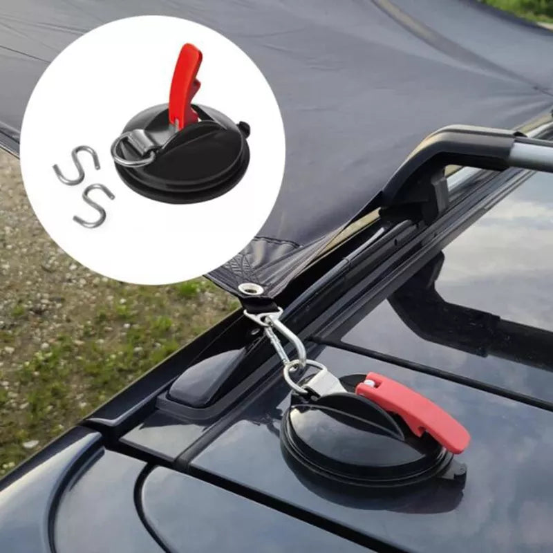 Outdoor Camping Rope Powerful Suction Cup Car Tent Canopy Hook Luggage Strap Fixer Pet Vacuum Suction Cup - Delicate Leather