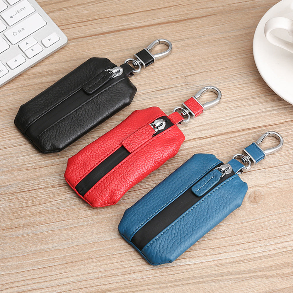 Small Size Real Leather Car Key Case Bag - Key Wallet Bag Key Protector - Delicate Leather