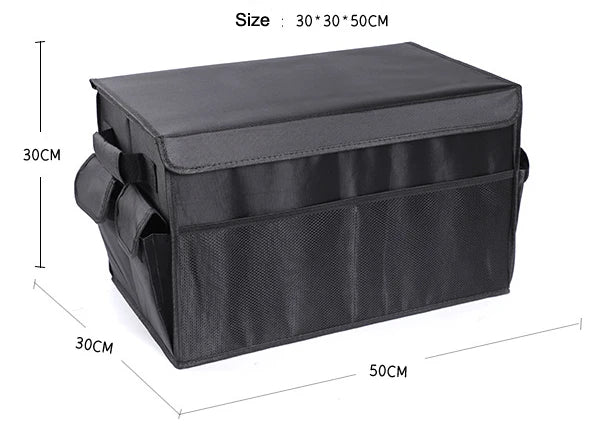 Tailored Car Trunk Organizer: Personalized Storage Solution for Car Rear Seat Storage - Delicate Leather
