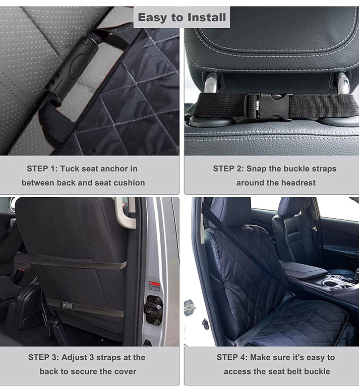 Heavy Duty Waterproof Dog Car Seat - Portable Folding Car Pet Seat Protective Cover 1 PCS