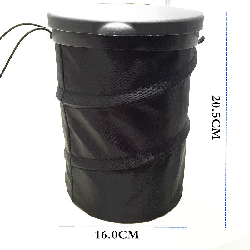 Car Trash Can Portable Garbage Bin, Small Garbage Can for Storage and Organization - Delicate Leather
