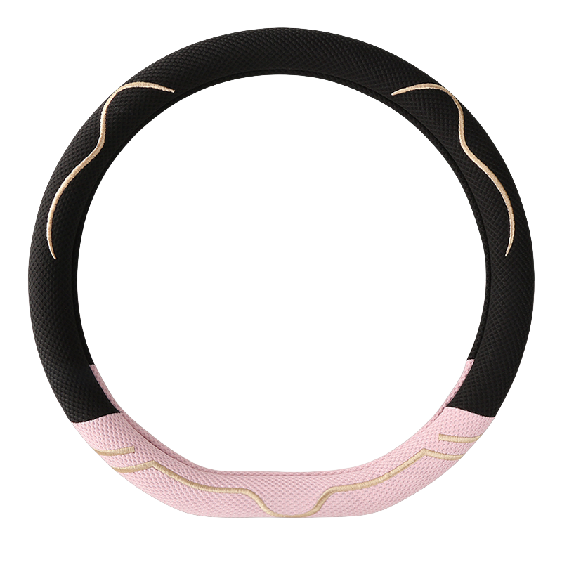 Universal Steering Wheel Cover - PU Leather O and D Shape - Delicate Leather