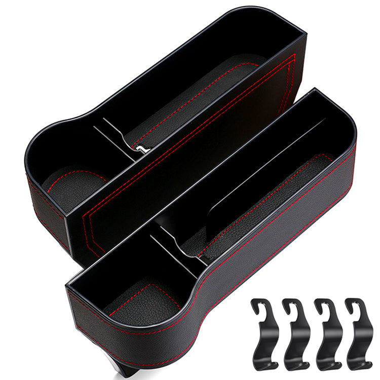 Car Seat Gap Filler Organizer, Custom For All Cars, Multifunctional Large-Capacity Non-Slip Car Seat Gap Filler - Delicate Leather